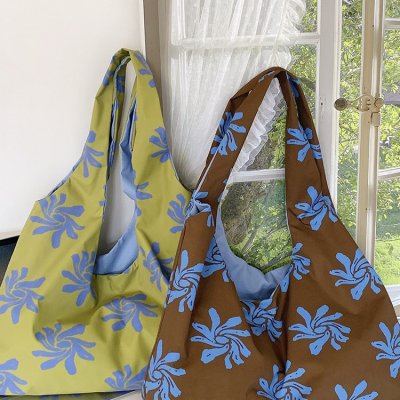 Spring and summer lazy and casual orchid bag large capacity tote bag niche Korean vest bag canvas shoulder bag women's bag