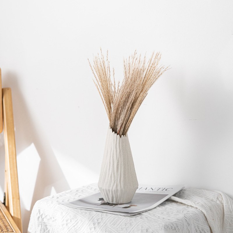 Modern simple style slanted volcanic pattern vase pieces home counter ornaments high-end sense