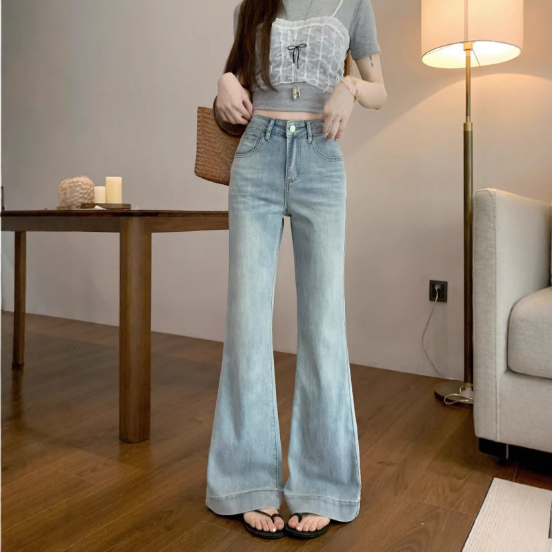 Real photos of summer slim fit and elasticity without slim legs for women's jeans