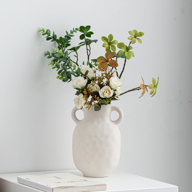 Modern and simple, wind hammer pattern ceramic vase vegetarian ornaments hydroponics, small mixed batch