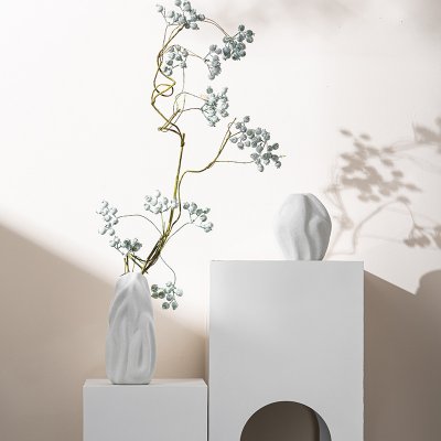 Simple style chaos vase light luxury high-end living room decoration ornaments ceramic flowerware