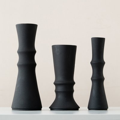 Modern simple bamboo joint ceramic vase light luxury high-end decoration home decorations