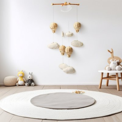 Children's room, preschool education place, photography organization, Home Decoration supplies, hand-woven rattan cloud balloons