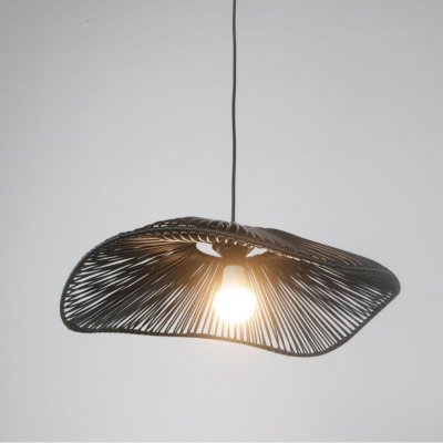 Wooden sheep restaurant chandelier Art straw hat bar lamp Full spectrum eye protection simple Zen retro atmosphere lamp