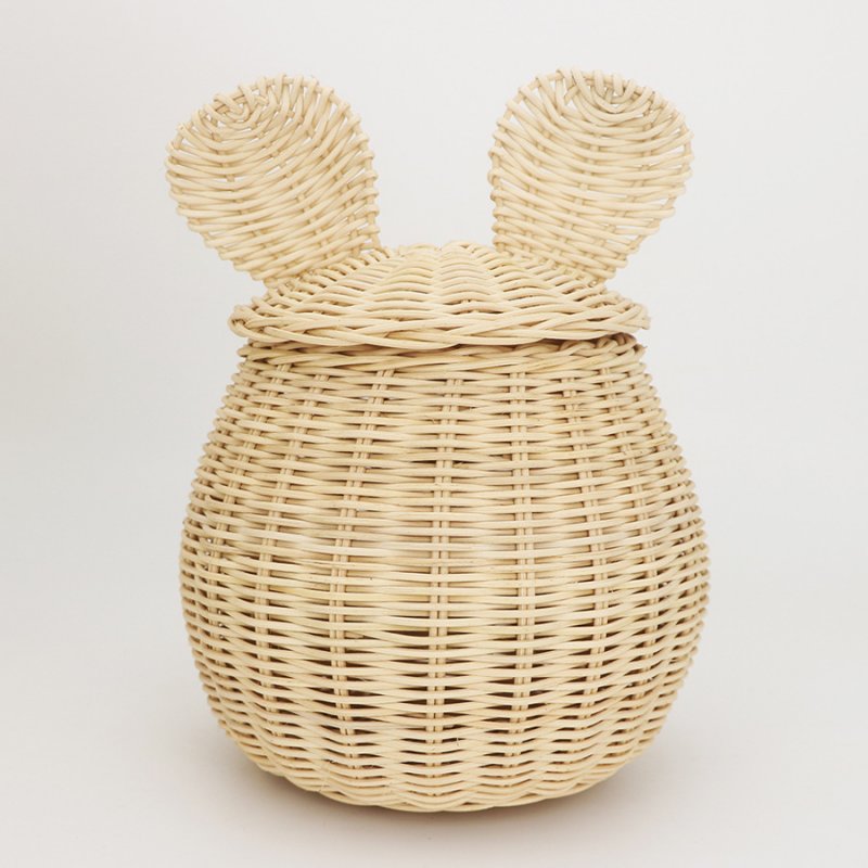 Fengtie storage basket Mickey Mouse shape decoration home toy storage box hand-woven storage basket