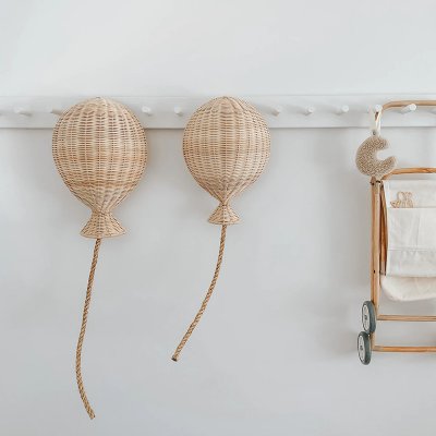 Bamboo rattan balloon wall decoration hanging decoration children's room wall decoration wall decoration hanging
