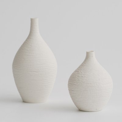 Jump knife craft vase simple modern style Japanese decorative white thin mouth small