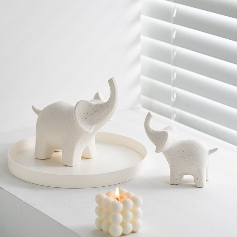 Modern simple elephant home frosting, high-end crafts ornaments