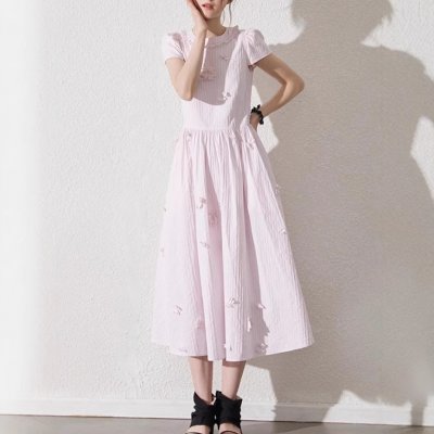 Real photo of summer off-white shirt for women puff sleeve collar one shoulder lace waist-hugging shirt short top