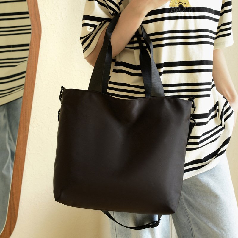 Large capacity tote canvas bag to work and go out to work and commute versatile literary and artistic student-packing one-shoulder cloth bag