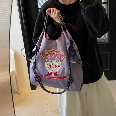 Embroidered women's bag Light Shesen shoulder bag High-value shopping bag versatile tote crossbody bag