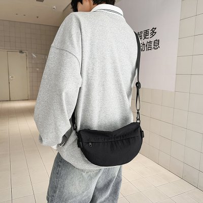 Nylon bag summer small bag casual mobile phone bag one-shoulder crossbody bag Japanese canvas dumpling bag women