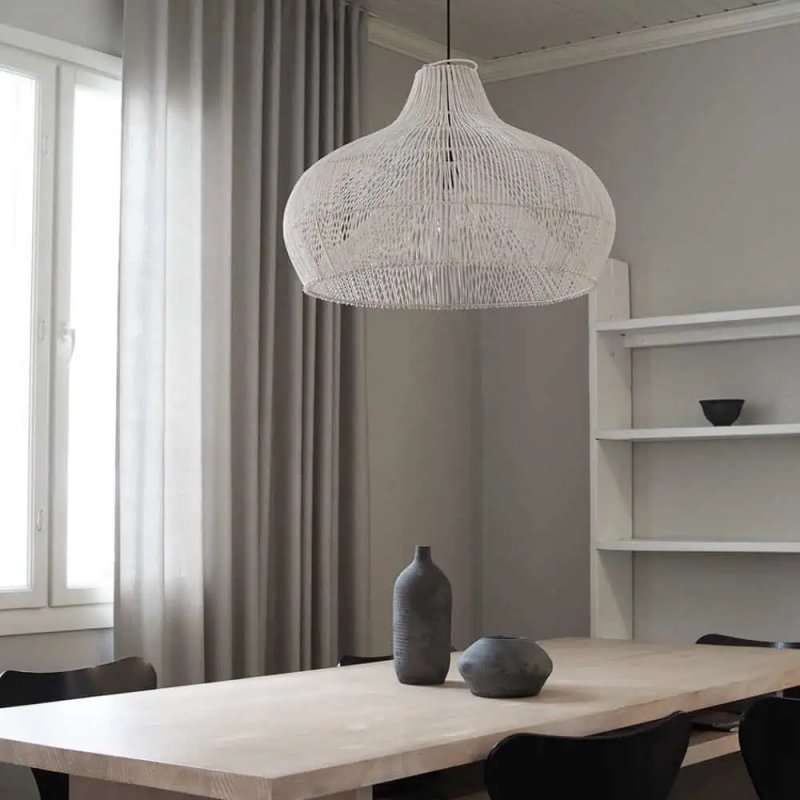 Wooden sheep, Wasabi, chandeli, rattan, dining table lamp, simple inn, living room, rattan, art lamp