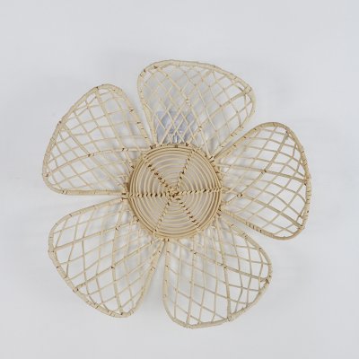 Flower wall decoration rattan bed and breakfast wall hanging flowers Living room photography background wall decoration