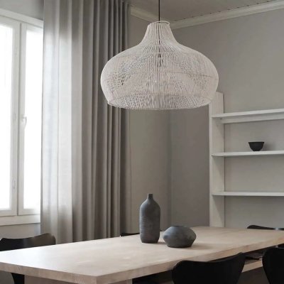 Wooden sheep, Wasabi, chandeli, rattan, dining table lamp, simple inn, living room, rattan, art lamp